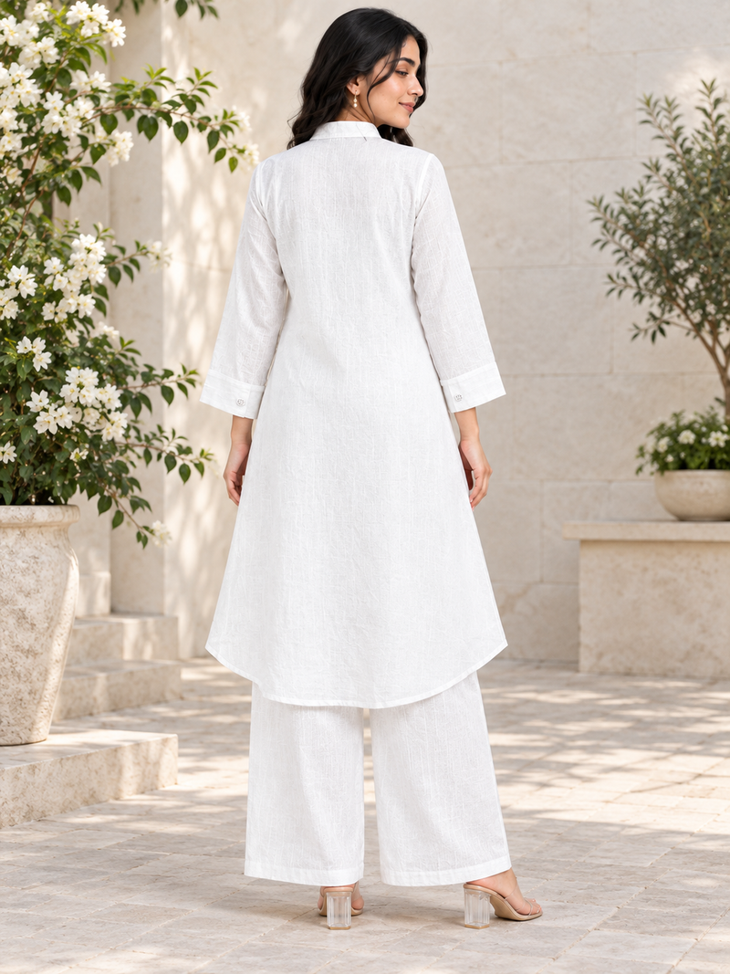 Floral Handwork Chinon Co-ord Set